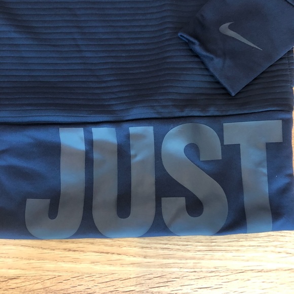 ~SOLD~ Nike JDI Quilted Crew, Obsidian/Grey, Sz S - Picture 4 of 8